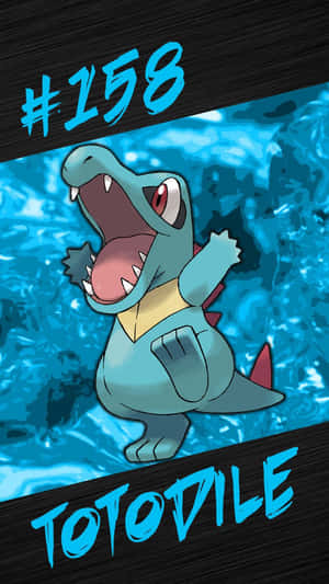 Totodile, Pokemon nummer 158 i aksjon — Pokemon-telefon Bakgrunner