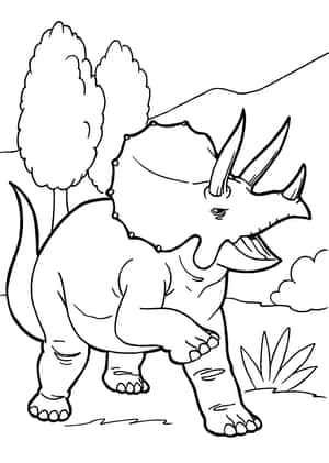 Dinosaur fargeleggingsbilder — iPad Air 11 Bakgrunner