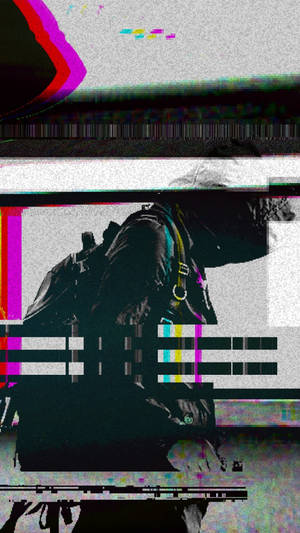 Trippy estetisk person med veske
