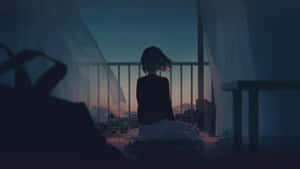 Trist anime-bakgrunn — Trist anime GIF Bakgrunner