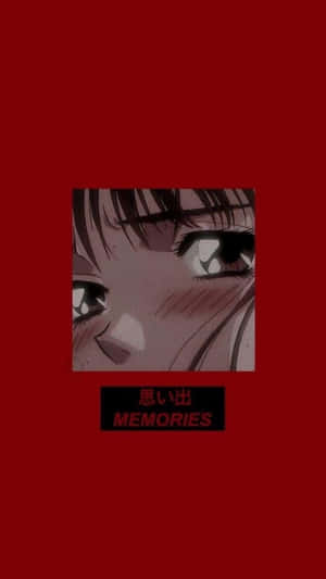 Trist estetisk anime [bakgrunn] — Rød Anime Bakgrunner