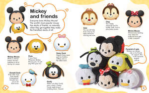 Tsum Tsum Mickey og venner bakgrunnsbilde — Desaturert Bakgrunner
