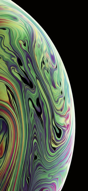 Tung gulgrønn Iphone Xs Bakgrunn — iPhone Xs Bakgrunner