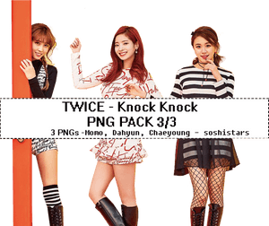 Twice Knock Knock PNG-pakke