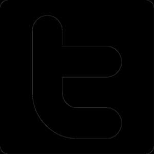 Twitter-logo vektor - Twitter-logo svart og hvit png