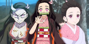 Ulike livsfaser av Nezuko fra Demon Slayer — Demon Slayer Nezuko Bakgrunner