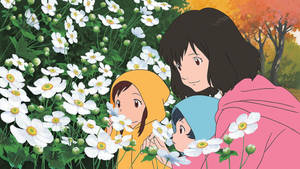 Ulvebarn anime barn bakgrunnsbilde — Anime barn Bakgrunner