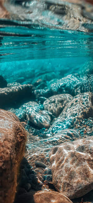Ocean Aesthetic Phone — iPhone 11 Pro Bakgrunner