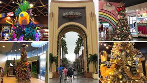 Universal Studios julekollasj bakgrunnsbilde — Julekollasj Bakgrunner