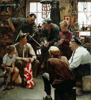 Norman Rockwell-bilder — Honor Magic V Flip 2 Bakgrunner