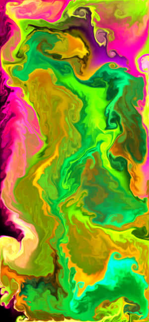 Neonfarger Bakgrunn — iPhone 14 Plus Bakgrunner