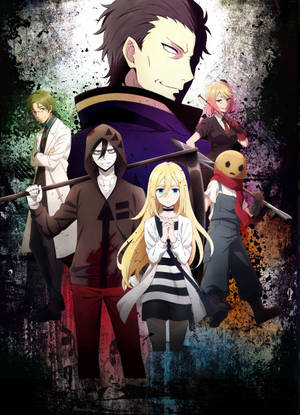 Angels Of Death animert plakatkunst bakgrunnsbilde — Oppo Pad 5 Matteskjerm Bakgrunner