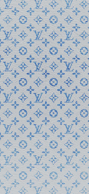 Louis Vuitton Blue — iPhone 14 Bakgrunner