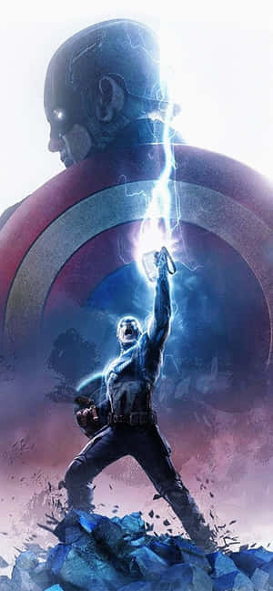 Captain America Cool — iPhone 16 Plus Bakgrunner