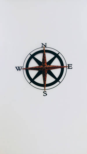 Vertikalt rødt kompassrose — Rose Bakgrunner