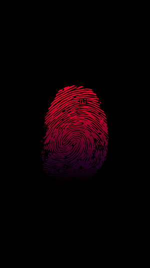 Oneplus Red Thumbprint bakgrunnsbilde