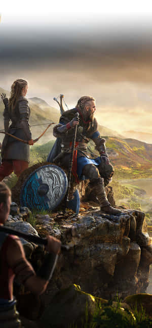 Iphone Xs Max Assassin's Creed Valhalla Bakgrunn — Realme Narzo 90X Bakgrunner