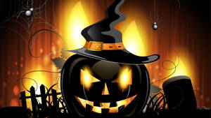 Vintage Halloween Svart Gresskarlykt