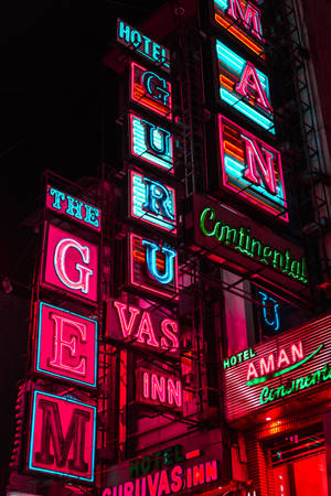 Vintage hotel signs bakgrunnsbilde — 2:3 Bakgrunner