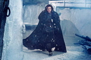 Jon Snow som går i Vinterfall Game of Thrones — Game of Thrones sesong 8 Bakgrunner