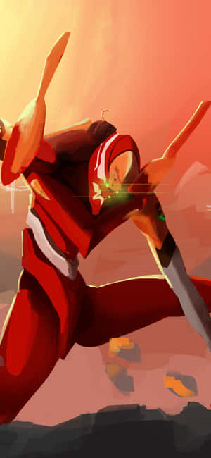Neon Genesis Evangelion iPhone — Galaxy A08 Bakgrunner