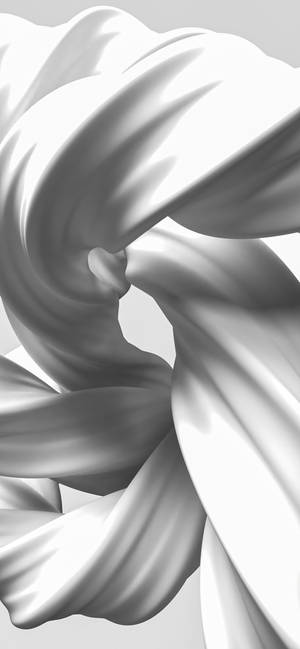 Vridd Hvit Stoff Mobil 3D — iPhone 18 Pro Max Bakgrunner