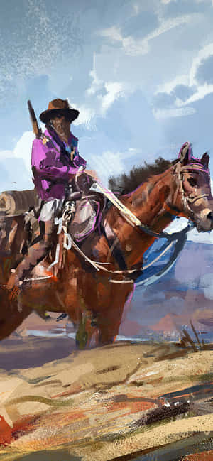 Western Cowboy Iphone — iPhone 14 Plus Bakgrunner