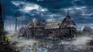Witcher 3 forlatt hjem bakgrunnsbilde. — 2560x1440 Bakgrunner