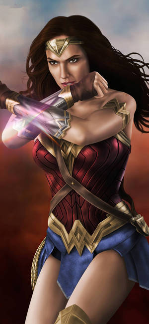 Wonder Woman 1984 klassisk positur bakgrunnsbilde — iPhone 17 Pro Max Bakgrunner