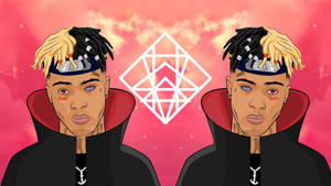Xxxtentacion Anime Side To Side Kunst bakgrunnsbilde — Xxxtentacion anime Bakgrunner