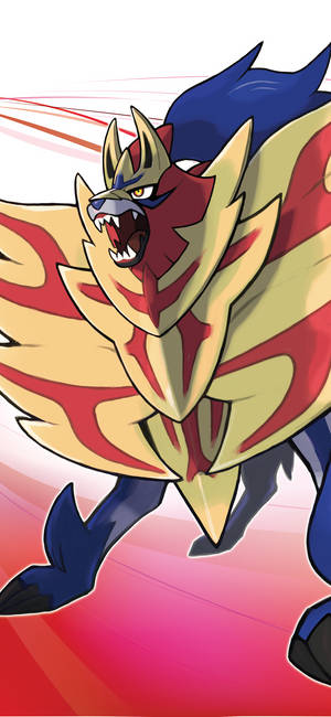 Pokémon Sverd og Skjold maskot Zamazenta bakgrunnsbilde. — iPhone 16 Plus Bakgrunner