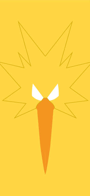 Zapdos minimalistisk ansikt — Oppo Reno15 Pro Bakgrunner