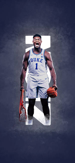 Zion Williamson Duke-spiller bakgrunnsbilde — iPhone 11 Pro Bakgrunner